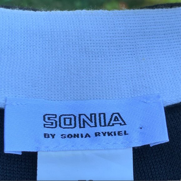 TOP-RATED SELLER! Sonia Rykiel Navy and White 100% Cotton Dress - Picture 9 of 11